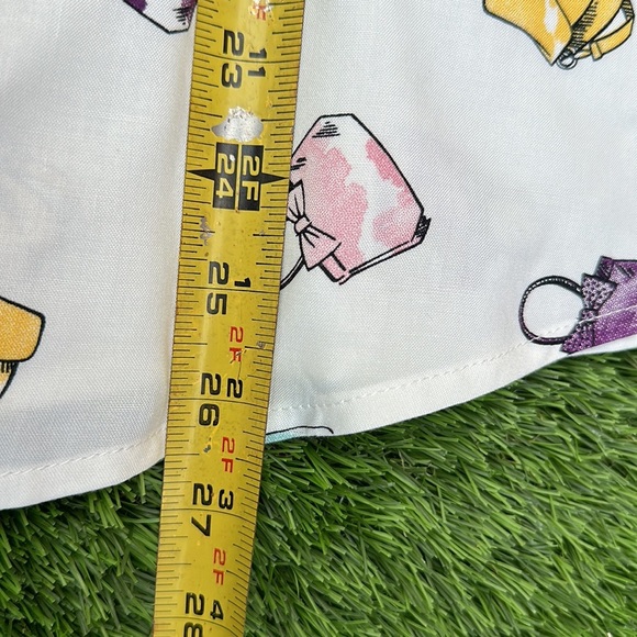 Comp Black Playful Print Button-Down Shirt Size L - Picture 10 of 14